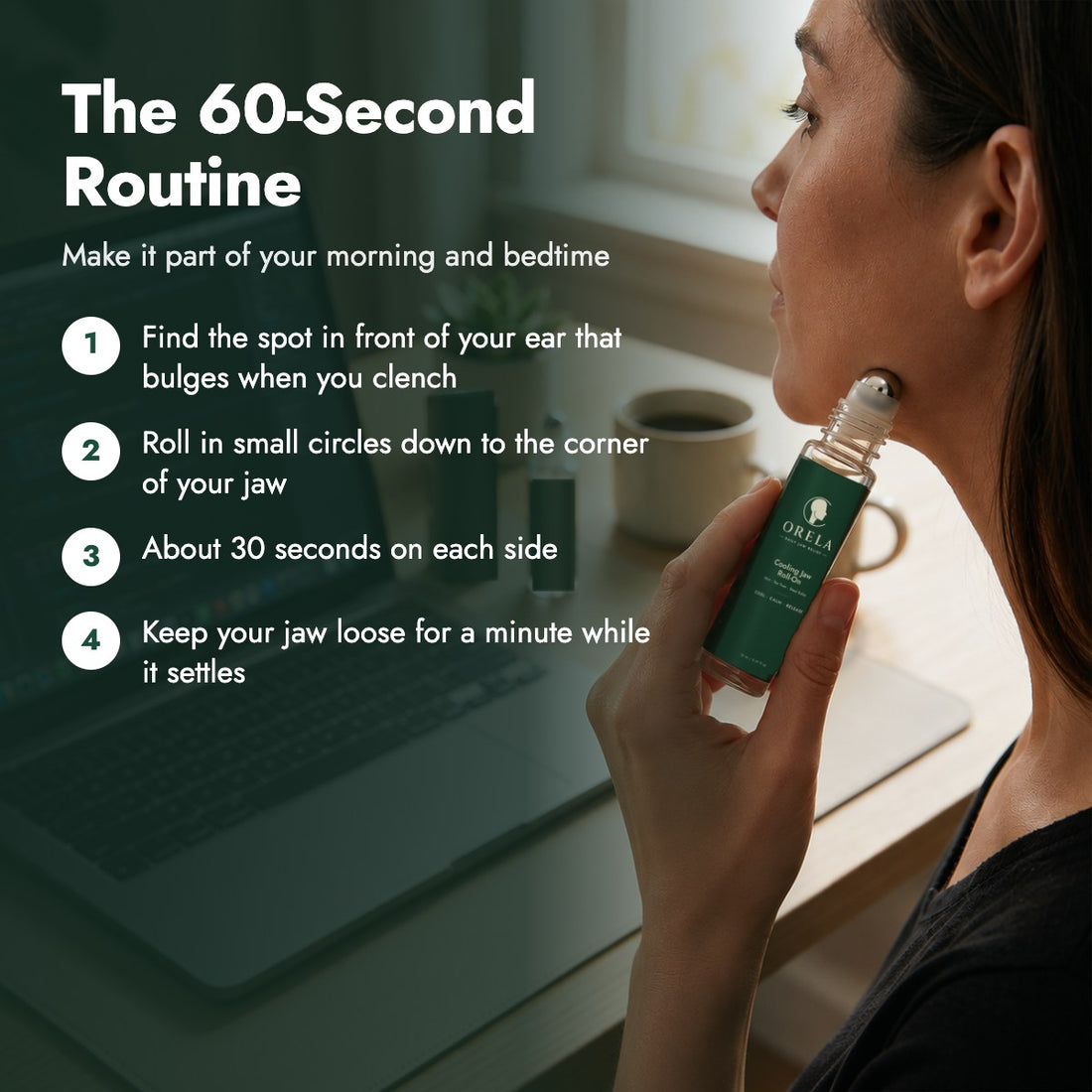 The 60-second routine, morning and bedtime