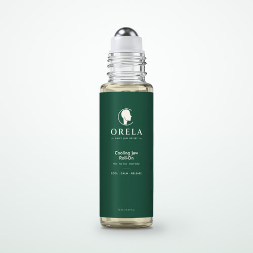 Orela jaw relief roll-on with a cool steel roller